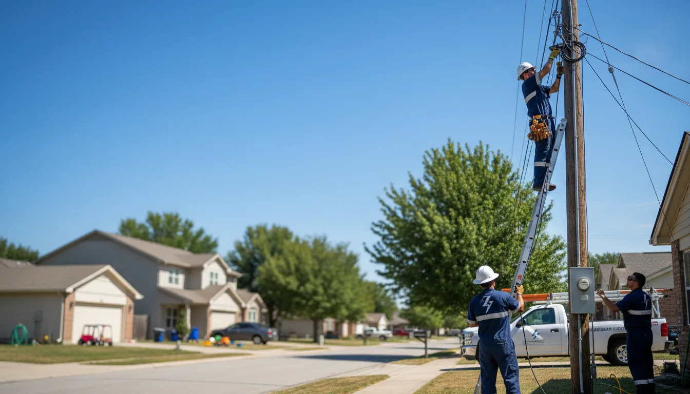 Residential electrician providing installation services in Spurlockville, WV